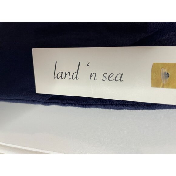 Land N Sea Womens 3XNavy Linen-Blend Drawstring Pants With Elastic Waist&Pockets - Picture 10 of 15